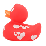 Lilalu Duck With White Hearts - Red