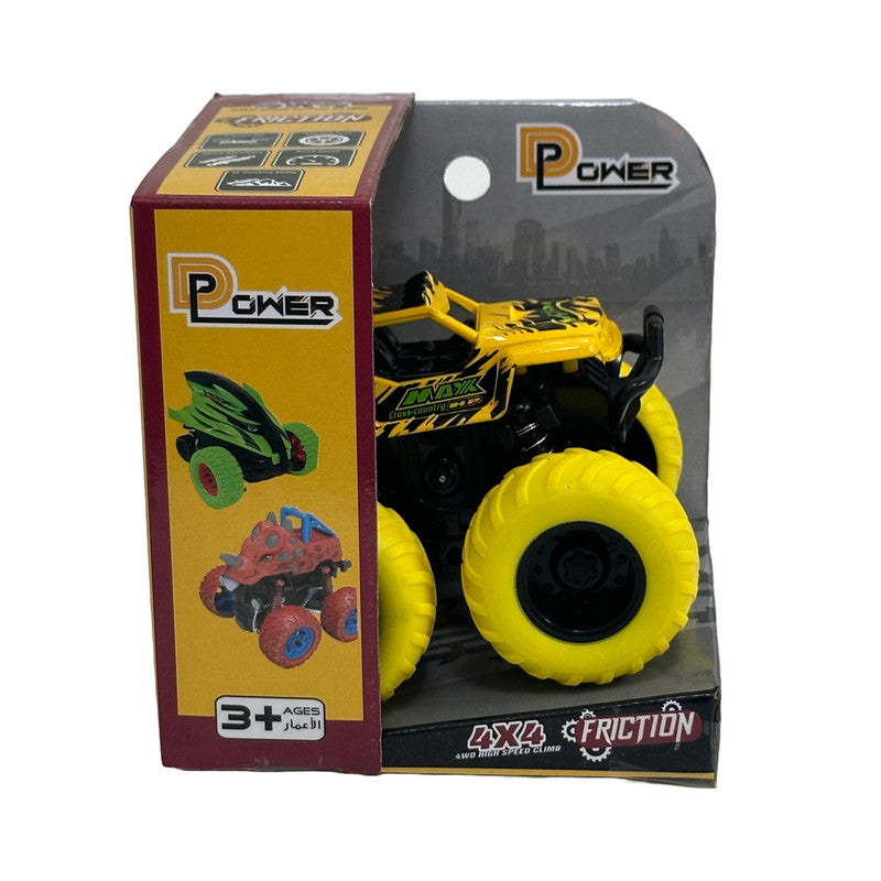 D-Power - Friction Powered Monster Truck - Yellow - Laadlee