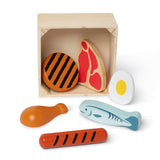 Melissa and Doug Wooden Food Groups Play Set - Protein