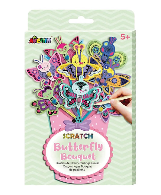 Avenir Scratch Bouquet Kit - Butterfly - Laadlee