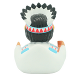 Lilalu Bath Toy Native American Chief Duck - White