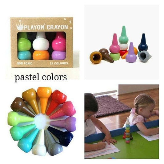 Playon Crayon - Pastel Colors (Set of 12) - Laadlee
