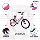 Mogoo Rayon Junior 2.0 20" Kids Bicycle - Pink