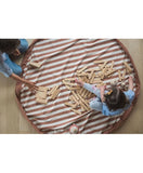 Play & Go Playmat & Storage Bag - Stripes Brown