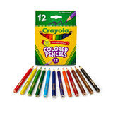 Crayola Colored Short Pencils - Pack of 12 - Laadlee