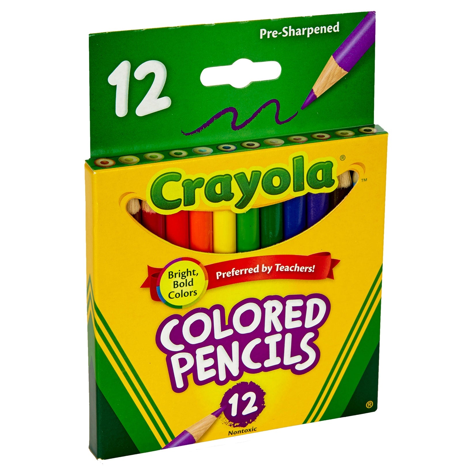 Crayola Colored Short Pencils - Pack of 12 - Laadlee