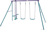 Plum Jupiter Double Swing & Glider Set - Purple/Teal - Laadlee