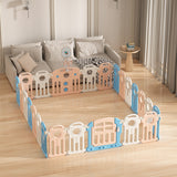 Lovely Baby Kids Playpen With Basketball Hoop - 24pcs