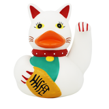 Lilalu Rubber Lucky Cat Duck