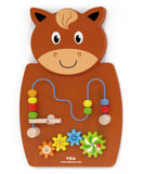 Viga Wall Toy - Wire Beads & Gears