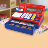 Learning Resources Pretend & Play Calculator Cash Register With Euro Money