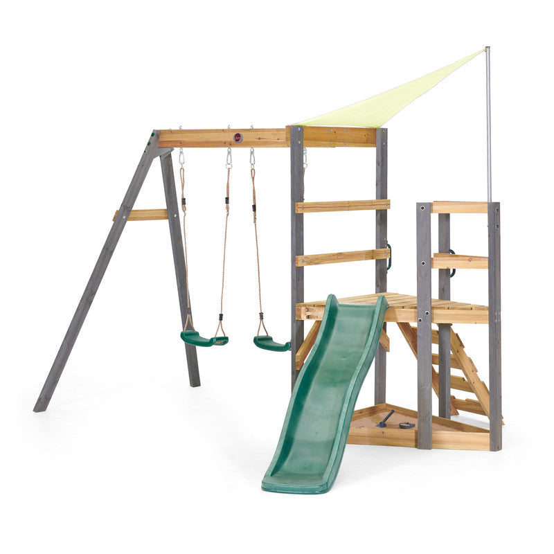 Plum Barbary Wooden Playcentre With Swing And Slide - Laadlee