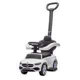 MYTS Kids Mercedes-Benz C-Class Licensed Ride-On Push Car With Handle - White