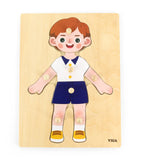 Viga Body Parts Puzzle Boy - 7pcs