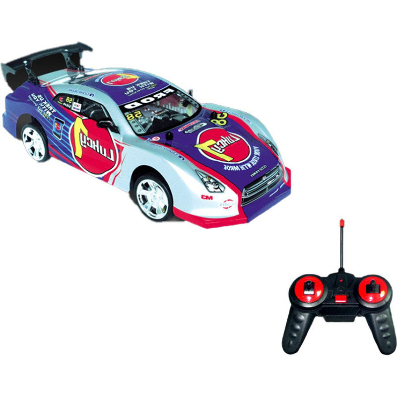 Crazon 1:18 2Wd Racing Car With Light - Blue/ Grey - Laadlee