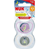 Nuk Space Night Silicone 6M-18M - Pack of 2