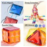 Mideer Colorful Magnetic Tiles - 100pcs