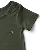 Anvi Baby Organic Bamboo Spandex Bodysuit - Dark Green