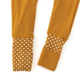 Anvi Baby Organic Zipper Sleepsuit - Mustard