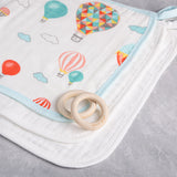 Anvi Baby Set of 3 Organic Bamboo Face Cloth - Balloons