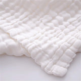 Anvi BabySet of 2 Organic Muslin Bath Towel - Pink & White