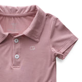 Anvi Baby Bamboo Spandex Polo T-Shirt 18M-24M - Lilac