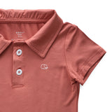 Anvi Baby Bamboo Spandex - Polo T-shirt 2Y-4Y - Maroon