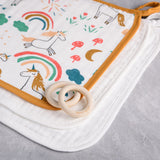 Anvi Baby Set of 3 Organic Bamboo Face Cloth - Unicorn