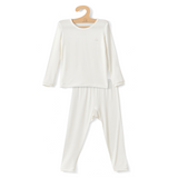 Anvi Baby Bamboo Spandex Pajama 18m-24m - White