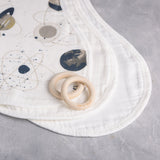 Anvi Baby Set of 3 Organic Bamboo Burp & Bib Cloth - Dreamy Space