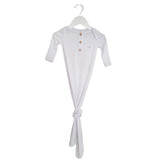 Anvi Baby Knotted Gown - White