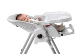 Peg Perego Prima Pappa Follow Me Multifunction High Chair - Linear Grey/ Grey