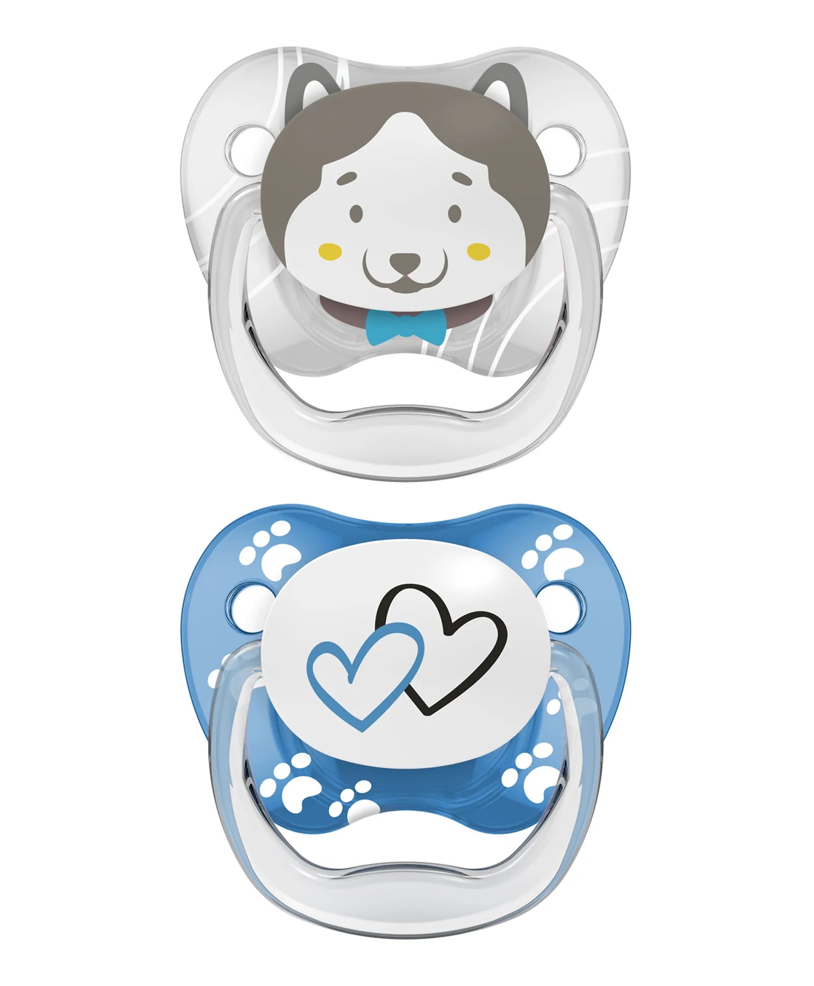 Dr. Brown's Prevent Stage 2 Printed Shield Soother - Pack of 2 - Blue - Laadlee