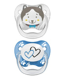 Dr. Brown's Prevent Stage 2 Printed Shield Soother - Pack of 2 - Blue - Laadlee