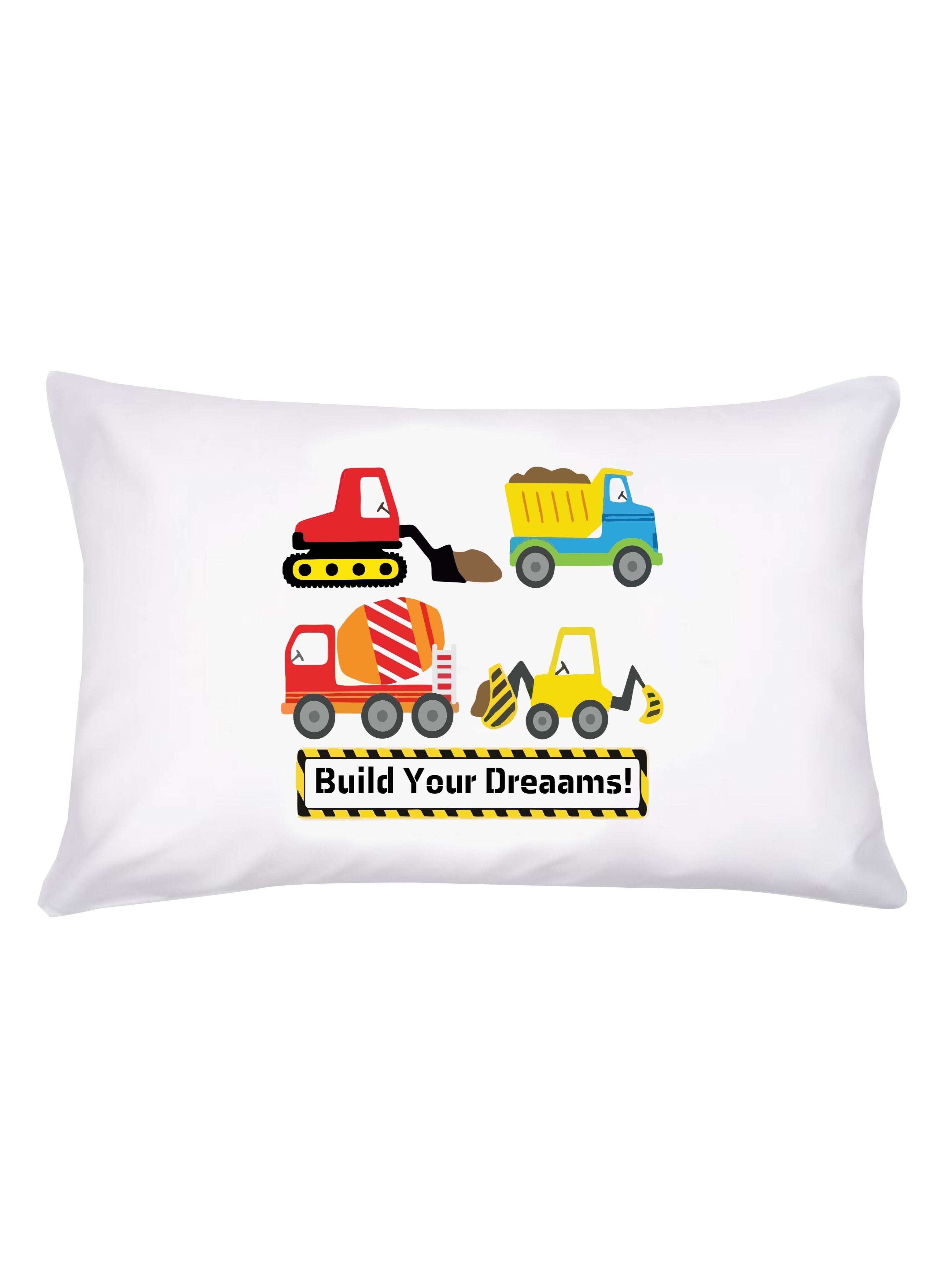 Pikkaboo Pillowcase Cover for Kids - Trucks - Laadlee
