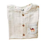 Tickle Camelot Organic Muslin Baby Romper