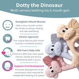 Bibado Teething Toy Dotty the Dinosaur - Blush