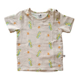 Tickle Sea Sparkle Organic Kids Muslin Shorts and Tee Set