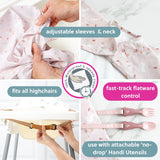 Bibado Coverall Weaning Bib - Pink