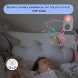 Chillax Portable Advanced Audio Baby Monitor - Night Light, 5 Lullabies & Temperature Sensor With Alert