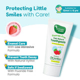 Mother Sparsh Strawberry Kids Natural Toothpaste 50gm + Toothbrush