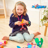 clixo-magnetic-building-set-rainbow-pack-42pcs-4