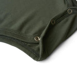 Anvi Baby Organic Bamboo Spandex Bodysuit - Dark Green