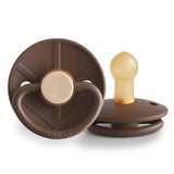 Frigg Little Viking Latex Baby Pacifier 0M-6M ,Pack of 1 , Bjorn Cocoa - Size 1