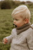 Frigg Little Viking Silicone Baby Pacifier 6M-18M ,Pack of 1 , Bjorn Cocoa - Size 2