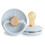 Frigg Little Viking Latex Baby Pacifier 0M-6M ,Pack of 1 , Knud Powder Blue - Size 1