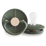 Frigg Little Viking Silicone Baby Pacifier 0M-6M ,Pack of 1 , Ragnar Olive - Size 1