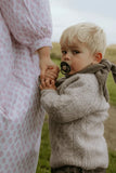 Frigg Little Viking Silicone Baby Pacifier 0M-6M ,Pack of 1 , Ragnar Olive - Size 1