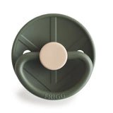 Frigg Little Viking Silicone Baby Pacifier 6M-18M ,Pack of 1 , Ragnar Olive - Size 2