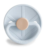 Frigg Little Viking Silicone Baby Pacifier 0M-6M ,Pack of 1 , Knud Powder Blue - Size 1